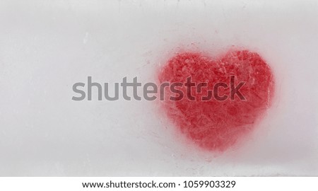 frozen red heart