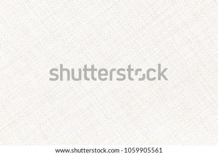 White linen canvas. Closeup, diagonal pattern. copy space. The background image, texture