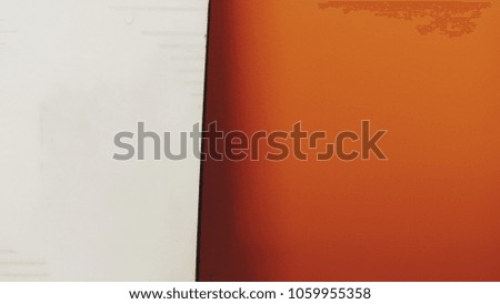 Idea concept on orange background.