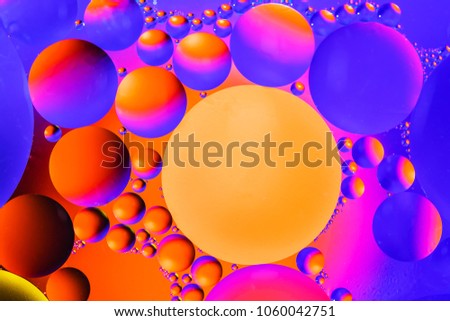 Space or planets universe cosmic abstract background. Abstract molecule sctructure. Water bubbles. Macro shot of air or molecule. Abstract space background