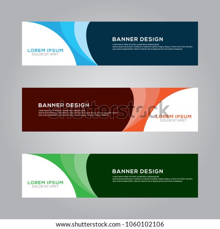 Abstract Modern Banner Background Design Vector Template Royalty-Free Stock Photo #1060102106