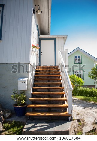 Idyllic photo of a small swedish summer home on the island of KÃ?Â¤ringÃ?Â¶n.