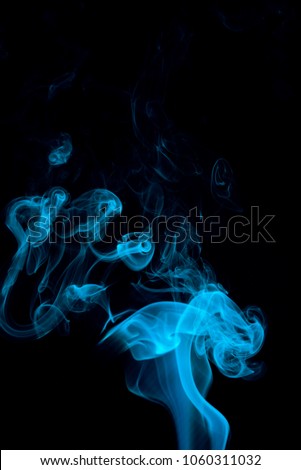 Abstract blue smoke background