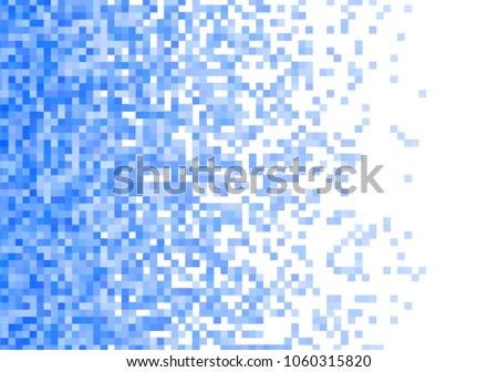 Blue vector pixel background