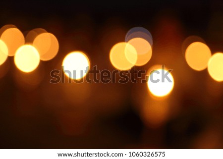 Candle light bokeh background