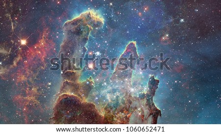 Reflection nebula the site of star formation. Elements of this image furnished by NASA. Royalty-Free Stock Photo #1060652471