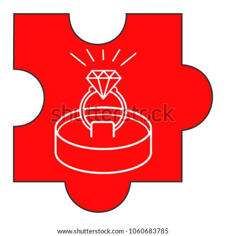 picture of a beautiful diamond ring in a box.sketch for decoration of a wedding or engagement.Picture for a postcard with a proposal to marry.icon for web site wedding services.background for wedding