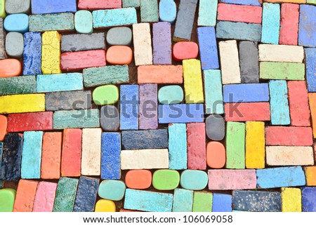 Colorful design tile