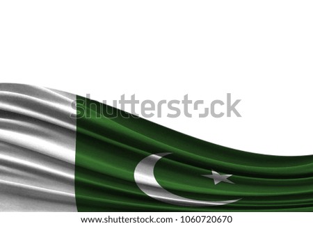 flag of Pakistan isolated on white background