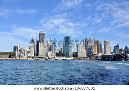 View of Sydney financial District