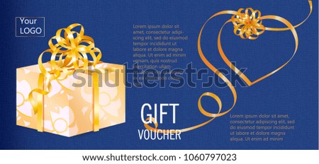 Sale background layout for banners with gift box, bows and ribbons. Voucher discount.vector illustration template for invitation, ticket, gift coupon, flyer, certificate.