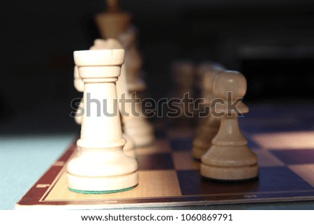 Chess board. Game