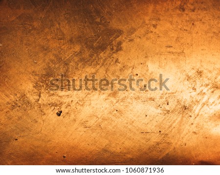 Gold leaf on surface of Buddha for textured background
