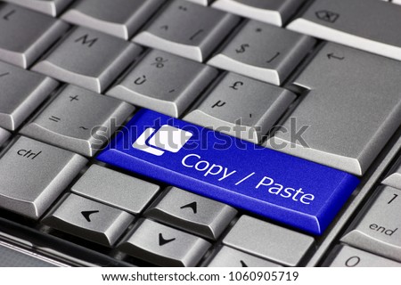 keyboard key - copy / paste Royalty-Free Stock Photo #1060905719