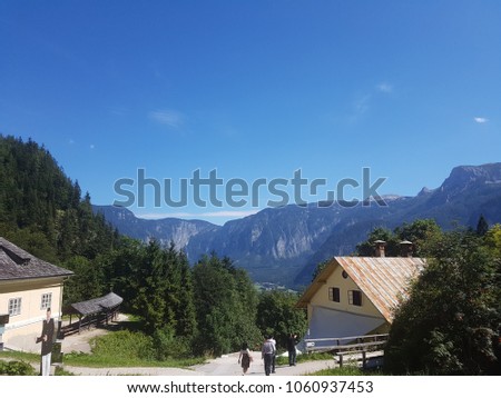 Austria Hallstatt background