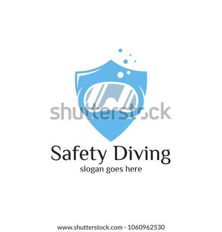 Scuba Diving Icon Design Template. Vector Illustration