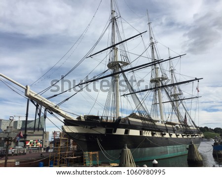 Ship in Baltimore harbor