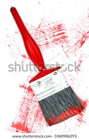 A studio photo of a paint brush