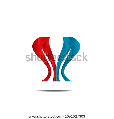 abstract modern polygonal letter M logo icon sign symbol illustration vector isolated