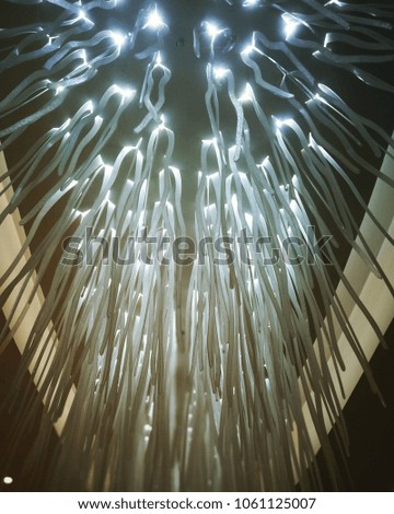 abstract lightning ceiling