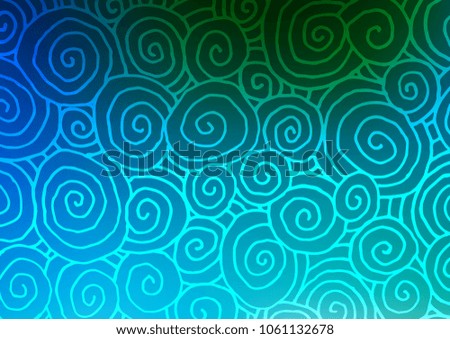 Light Blue, Green vector natural elegant background. Geometric doodle illustration in Origami style with gradient. Brand-new style for your business design.