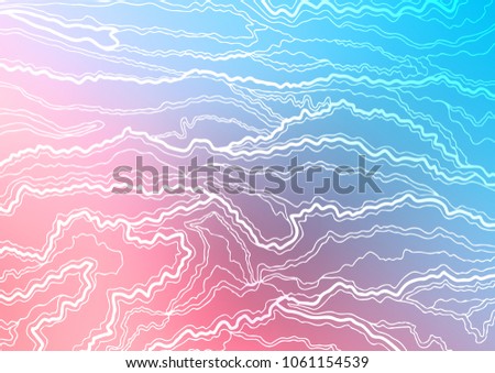 Light Blue, Red vector abstract doodle template. Ethnic elegant natural pattern with gradient. The elegant pattern can be used as a part of a brand book.