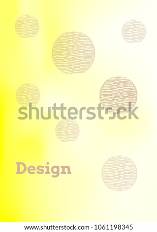 Creative Cover Page. Vector Layout for Leaflets. Blurred Decorative Creative Color Page in Abstract Style with Text Box. Vector Pattern for Posters. Nice A4 Color Sample.