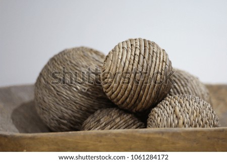 Decorative straw balls