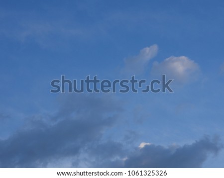 Beautiful picture background of clouds on blue sky