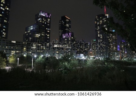 Toronto skyline in the night
