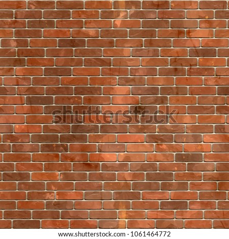Red brick wall seamless background Royalty-Free Stock Photo #1061464772