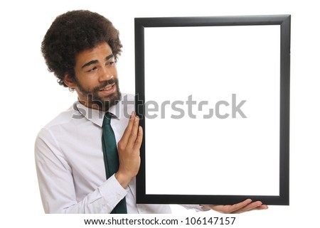 Man and his white board