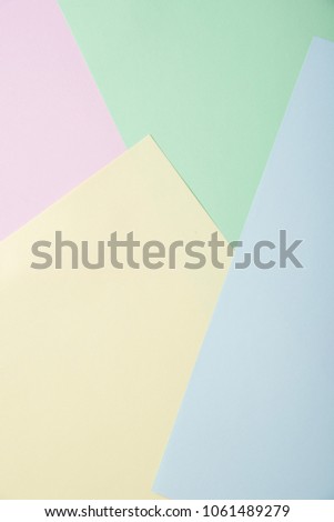 Beautiful and fashionable background for business and study from paper of different colors