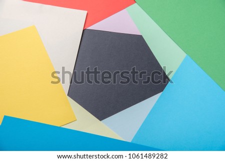 Beautiful and fashionable background for business and study from paper of different colors