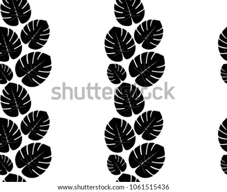 Jungle leaf, leaves, pattern, print, vector, illustration, seamless, wallpaper, background, texture