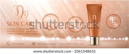 Cover page banner cosmetic business design on background.Skin care concept template layout for cover social, advertising beauty .Vector illustration
