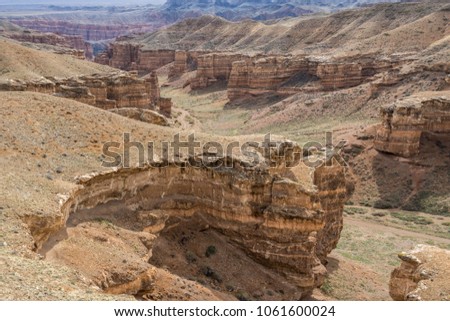 Charyn Canyon and the Valley of Castles known as Grand Canyon of Kazakhstan