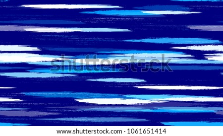 Hipster Texture with Strokes and Stripes. Grungy Seamless Lines Pattern Design. Painted Watercolor Style Texture. Packaging, Fabric Print Design Background.