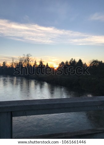 Sunset in Eugene Oregon
