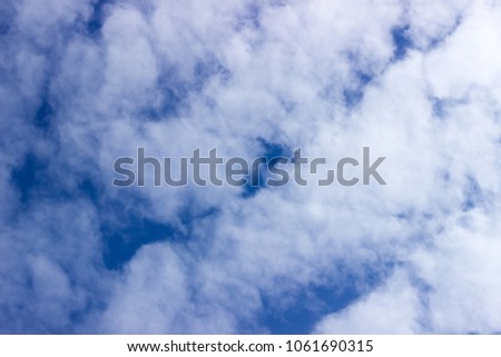 boundless sky with clouds