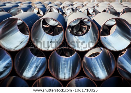 new gas piplines for Nord stream project Royalty-Free Stock Photo #1061710025