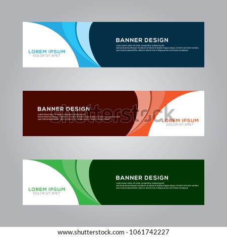 Abstract Modern Banner Background Design Vector Template Royalty-Free Stock Photo #1061742227
