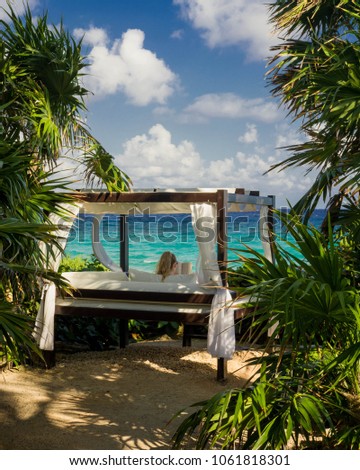 Cabana on beach