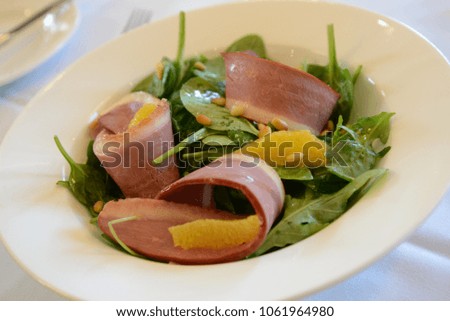 Fresh Duck and Orange Salad