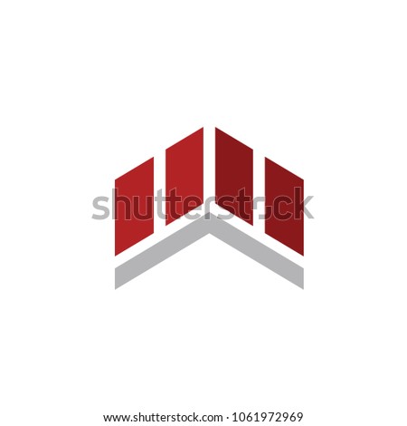 Line abstract building vector logo
