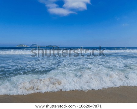 View of Ipanema beach in Rio de Janeiro state, Brazil