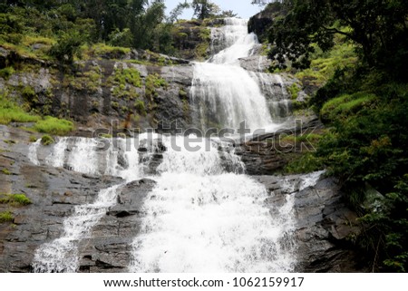 View of beautiful Waterfall at Kerala (India)