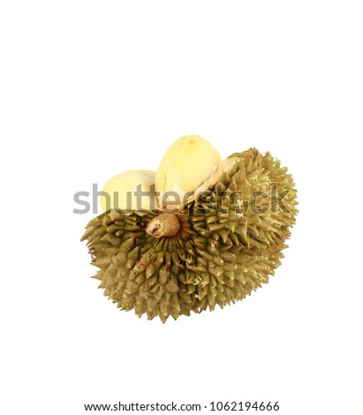 Durian half open whole