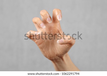 Monster hand with long nails