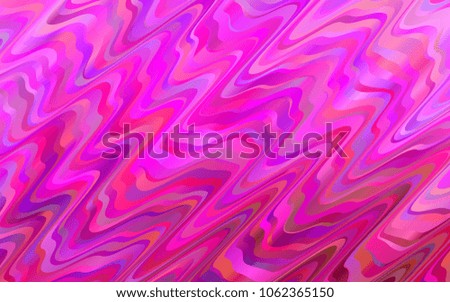 Light Pink vector pattern with bent lines. A sample with blurred bubble shapes. The best blurred design for your business.